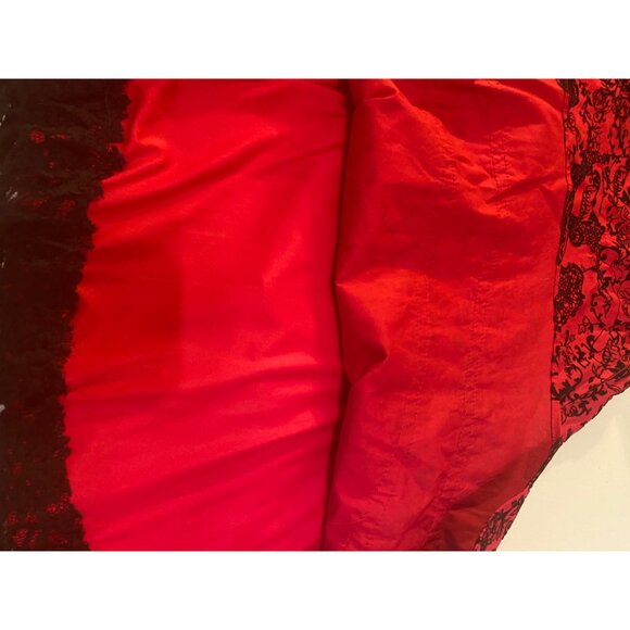 Hot Topic Red & Black Gothic Skull Lace-Up Sleeveless Dress XXL - Picture 8 of 14